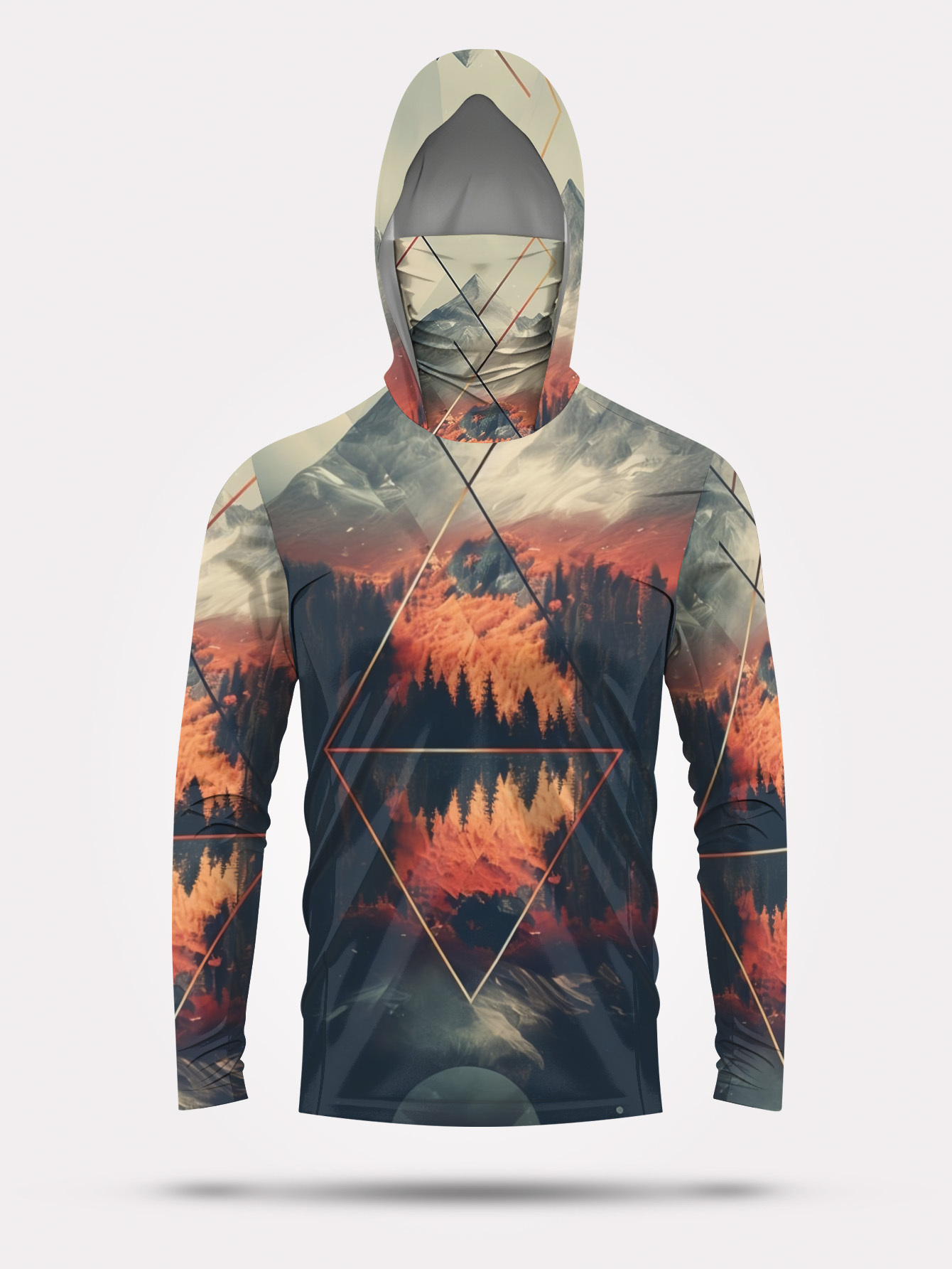Outdoor Men's Fishing Hoodie B - Fishing Mask Sun Protection 评论和价格