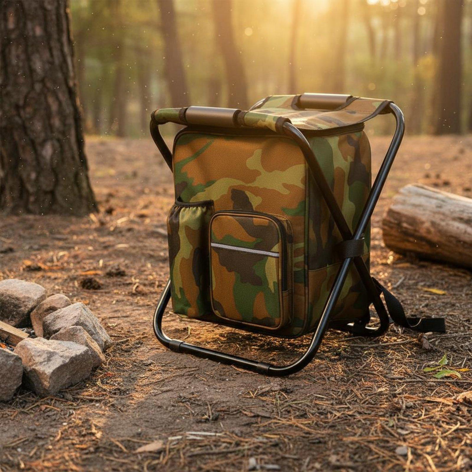 Backpack Chiller Stool Foldabl - Fishing Backpack 评论和价格