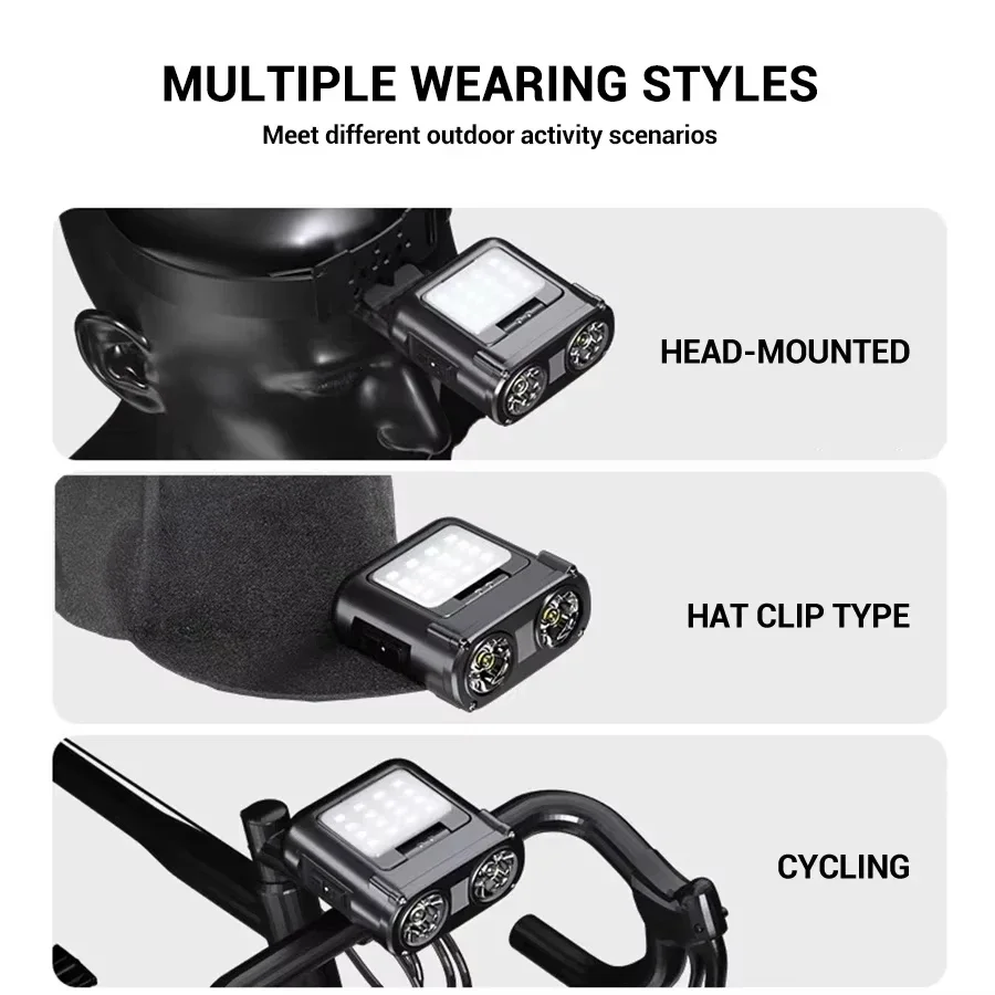 Sensor COB LED Headlamp Cap Cl - Fishing Hat 评论和价格